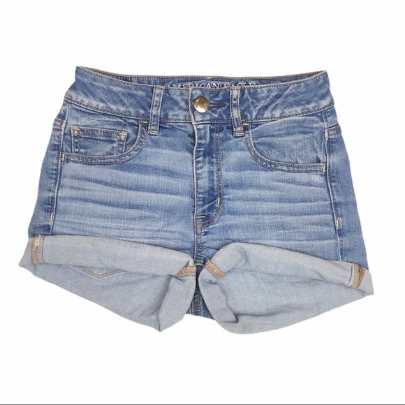American Eagle Outfitters Pants - American Eagle Hi Rise Shortie Stretch Jean Shorts